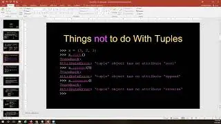 Python08 Tuples