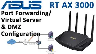 asus RT AX3000 wifi router port forwarding and dmz configuration