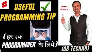 Computer programming important tips | Coding tips | gb techno | #shorts