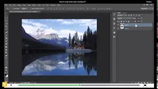 How to merge down Layer1 and layer2 in Photoshop
