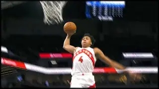 Scottie Barnes Monster Fast Break Slam Dunk