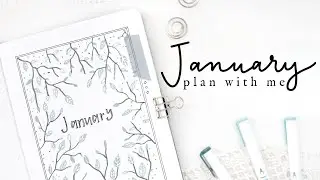 Plan With Me January 2021 | Bullet Journal Monthly Setup