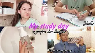 STUDY VLOG: учись со мной, учебный день с 8 утра, колледж.