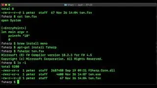 Running a Simple F# Program from the Command Line in macOS