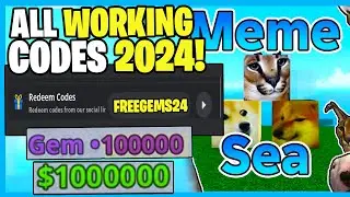 *NEW* ALL WORKING CODES FOR MEME SEA IN 2024! ROBLOX MEME SEA CODES