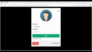 Modal Login Form Using HTML CSS & JS 