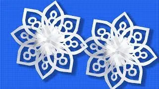 How to cut a snowflake out of paper | New year snowflake easy