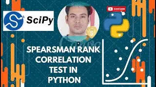 Python Spearsman Rank correlation | Hypothesis Test | Calculation