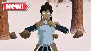 New KORRA Skin Gameplay in Fortnite | AVATAR Update