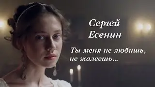 Сергей Есенин. Ты меня не любишь, не жалеешь...