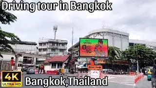 Scenic Drive in Bangkok City , Driving Tour