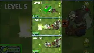 Pvz 2 Plant food Abilities Plant Max Level Pea Vine & Peashooter Vs Team Gargantuar Zombie 