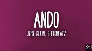 Jere Klein - Ando (letra oficial)