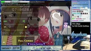 osu! | firebat92 | Colors*Slash - Colors Power ni Omakasero! [Rainbows] +HD,DT 99.50 FC #1 715pp