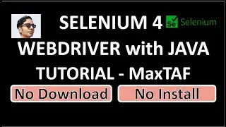 Selenium WebDriver | Selenium Java | Selenium Tutorial for Beginners | Selenium Java Tutorial MaxTAF