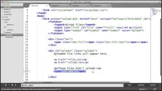 Multiple File AJAX Upload: Output Area (Part 6/10)