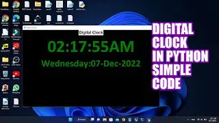 Beautiful Digital Clock in Python