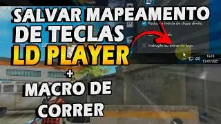 COMO SE MOVIMENTAR IGUAL PRO PLAY NO LD PLAYER SALVAR MAPEAMENTO CORRER MAIS RAPIDO MACRO