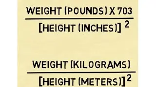 Calculate BMI - The Body Mass Index Formula