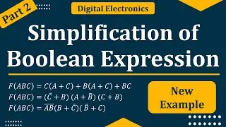 Simplification of Boolean expression using laws of Boolean algebra | Examples of Boolean expression