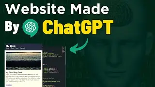 How  To Build A Blog Website Using ChatGPT  