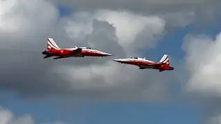 Patrouille Suisse  - Swiss Air Force Northrop F-5E Tiger II display at Royal Air Tattoo 2024