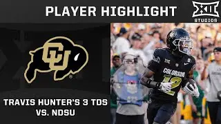 Travis Hunter Hauls in 3 Touchdown Catches vs. North Dakota State