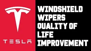 Tesla How To Use Windshield Wipers Tutorial - Tesla Great Windshield Wiper Update Improvements 👍