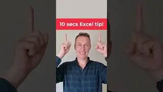 10 secs Excel tip for you! 