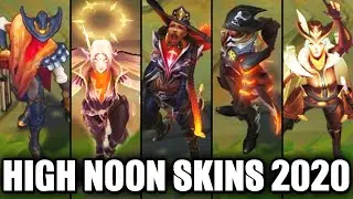 All 2020 High Noon Skins NEW and OLD - Senna, Irelia, Ashe, Lucian, Jhin, Yasuo (League of Legends)