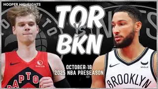 Toronto Raptors vs Brooklyn Nets Full Game Highlights | Oct 18 | 2024-25 NBA Preseason