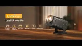 LYNCAST HY320 Mini Projector with Wifi and Bluetooth