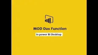 MOD function (DAX) - DAX MOD function | DAX Training In Power BI Desktop