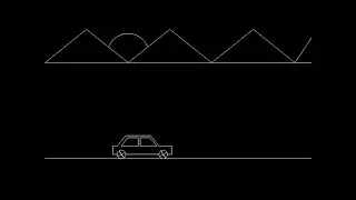 Draw a car in c/c++ graphics | Running car animation in c/c++ graphics | By source code