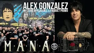 Alex Gonzalez (Mana Drummer) In-Store Appearance & Product Promo at CymbalFusion.com | McAllen, TX