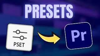 How to Import Presets in Premiere Pro 2024