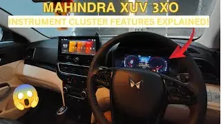 Mahindra Xuv 3XO Instrument Cluster Features Explained - Navigation, Display Layouts,Cruise Control