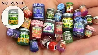 EASY dollhouse miniature Jars made from everyday items - No Clay or Resin!