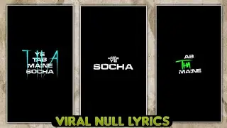 Trending Null Lyrics Editing In Alight Motion App | Null Lyrics Xml File Link