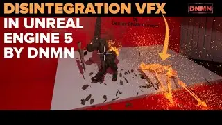 Disintegration Body Destruction in Unreal Engine 5 Niagara VFX #vampire #unrealengine (Test by DNMN)