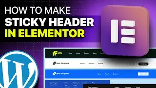 How to make elementor sticky header - Elementor flexbox containers | Wordpress Tutorial