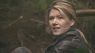 Jewel Staite sprained ankle scene shoe and sock removal.