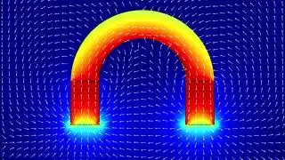 Modelling a horseshoe permanent magnet using Comsol Multiphysics