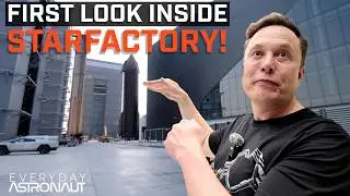 First Look Inside SpaceX's Starfactory w/ Elon Musk