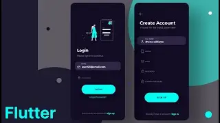 flutter tutorial for beginners -  login signup screens - flutter development