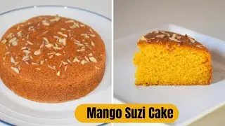 Mango Suzi Cake | Eggless Mango Cake | Easy Cake Recipe