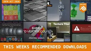 This weeks recommended Blender free downloads - 28/10/2020