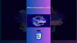 What is the inset property in css? #coding #css #javascript