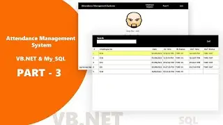 VB.Net - Attendance Monitoring System VB.Net [Free Source Code] with MySQL Server Database - Part 3