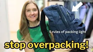 How To Pack For ONE WEEK IN ONE BACKPACK (minimalist packing list + summer outfit ideas)